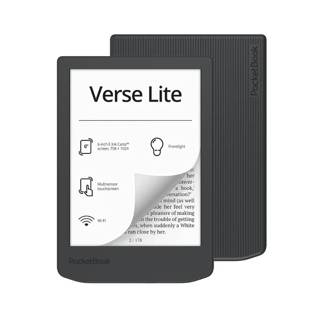 POCKETBOOK Verse Lite PB619-T-WW 6'' 8GB E-Kitap Okuyucu gri