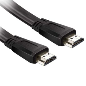 EKON ECVHDMI10FLAT 1m HDMI-A Erkek/HDMI-A Erkek Ethernetli 4K Kablo Siyah