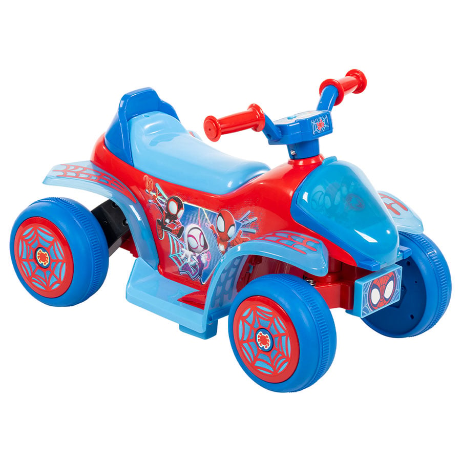 HUFFY Disney Spidey Sürüşlü Kabarcıklı Elektrikli Çocuk Araba 19083W mavi/kırmızı