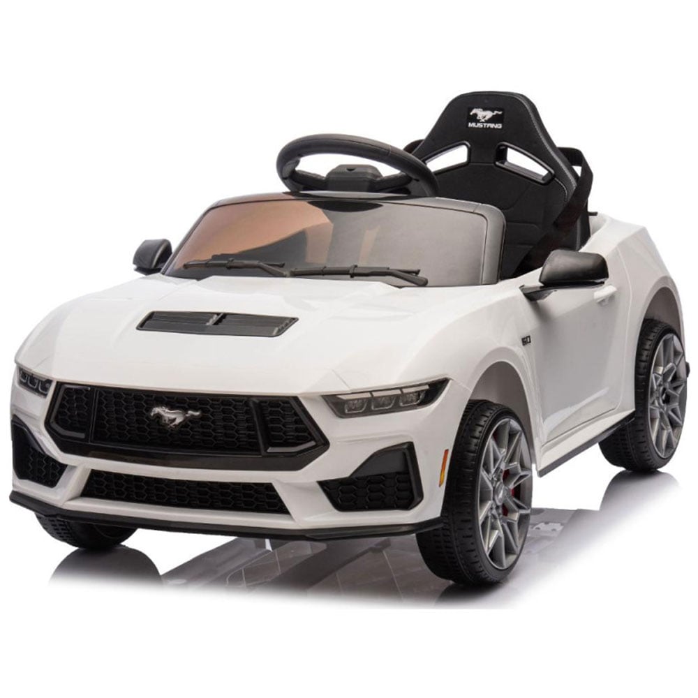 Çocuklar için Elektrikli Oyuncak Araba BUDDY TOYS Ford Mustang GT BEC8170 beyaz