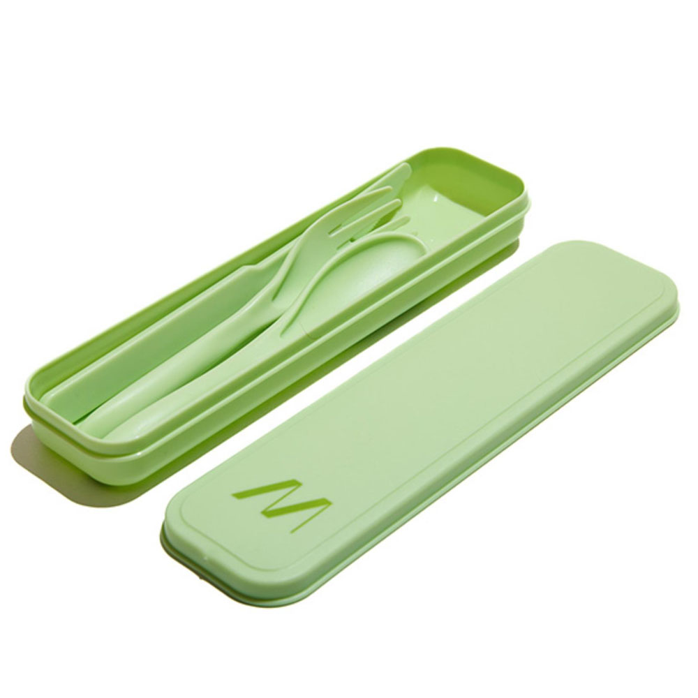 MUITOMAS SETCUTLERY3GN 3 Parça Yeşil Çatal Kaşık Bıçak Seti
