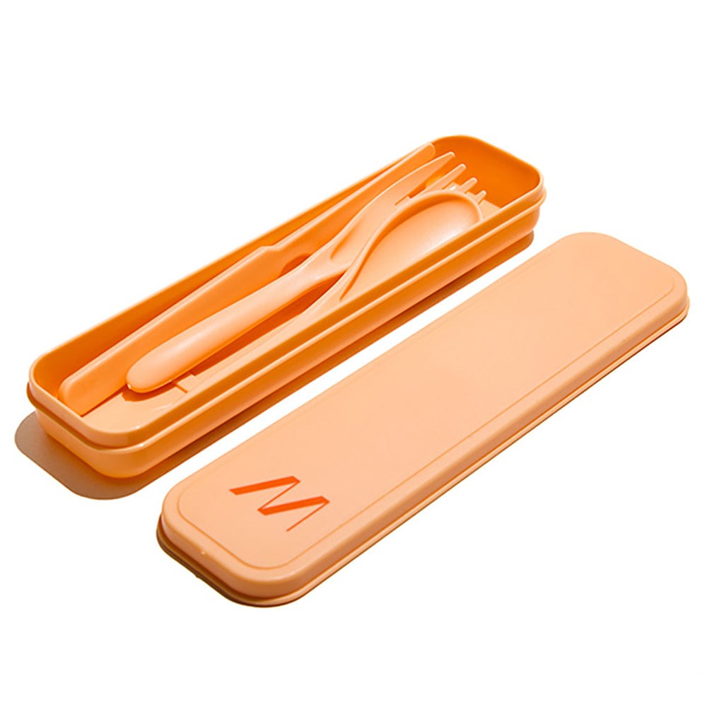 MUITOMAS SETCUTLERY3PF 3 Parça Turuncu Çatal Bıçak Seti