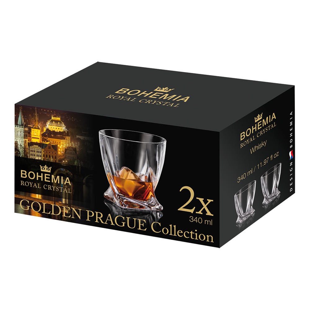 Crystal Whisky Glass ROYAL CRYSTAL Bohemia 2For2 (Set of 2pcs) 33681