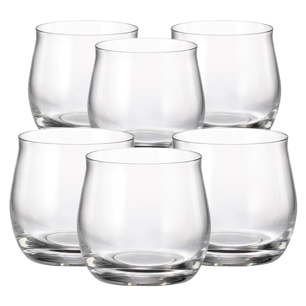 Crystal Water Glass ROYAL CRYSTAL Bohemia Lida (Set of 6pcs) 25032 clear