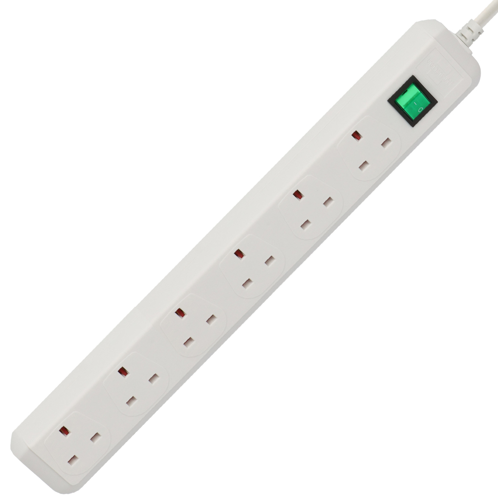 Brennenstuhl Eco Line 1159523 Beyaz 6'lı 1,5m Uzatma Kablosu UK