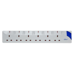 Extension Lead UK 6 Yollu 2m 6 Anahtarlı MANY E167/2M Beyaz