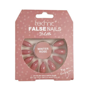Technic Sahte Tırnaklar Stiletto - Kış Gülü