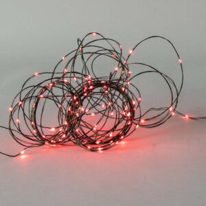 Fişli Işık Zinciri 100 LED Mikro Ampul Kırmızı 10m D100L-MC-R