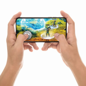 Kablosuz Akıllı Telefon Oyun Kumandası UTOPIA Premium Thumbstick ETZJOYSV Gümüş