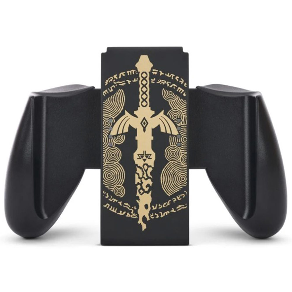 Nintendo Switch Joy-Con için POWER A Comfort tutuş Decayed Master Sword siyah gamepad tutacağı
