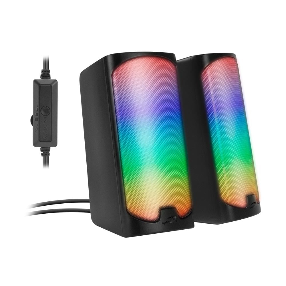 Gaming Hoparlörler SPEEDLINK Tonos 2.0 RGB SL-810009-BK siyah
