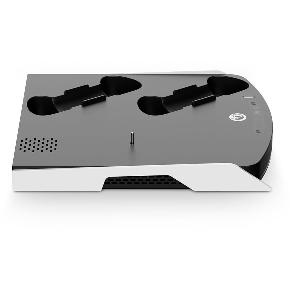 NACON Playall Siyah/Beyaz PS5 Gamepad için Çift Şarj İstasyonu + Stand
