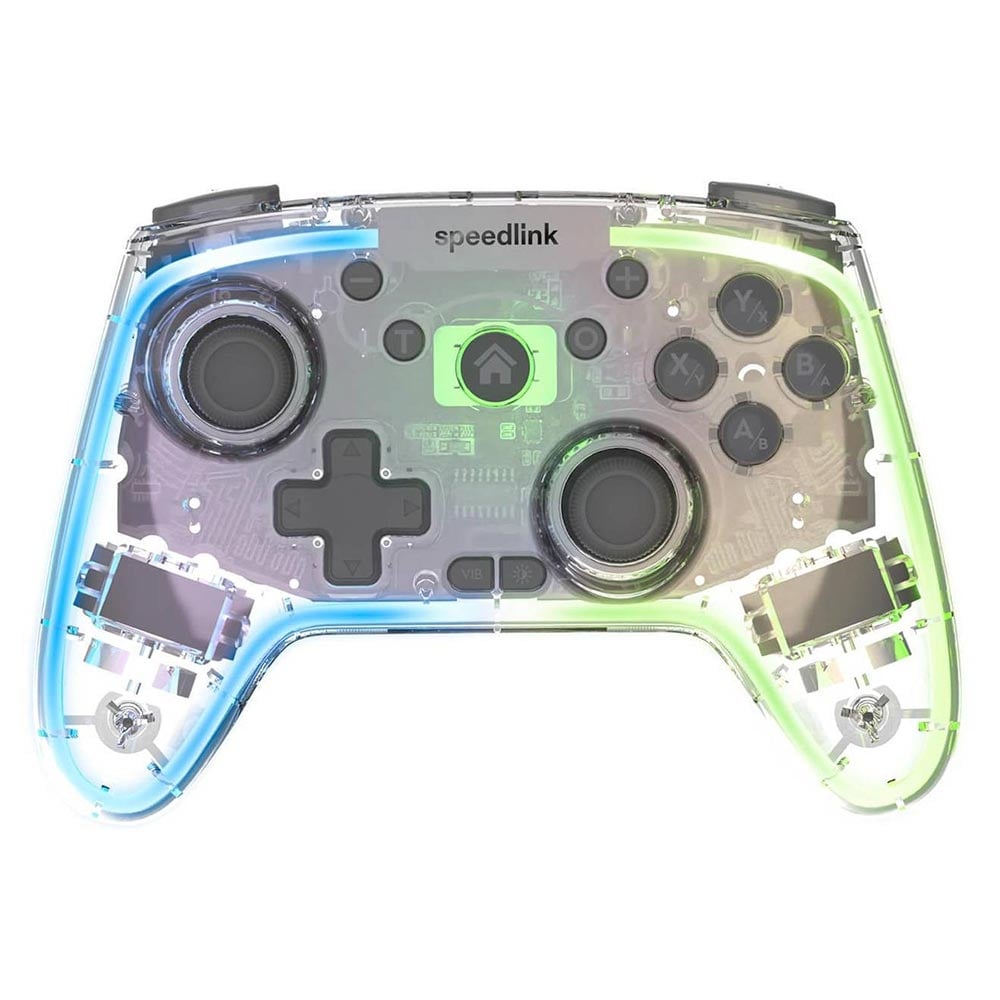 Kablosuz Oyun Kumandası PC/PS3/Nintendo Switch/Android/iOS SPEEDLINK Rait NX RGB SL-650115-CR Şeffaf