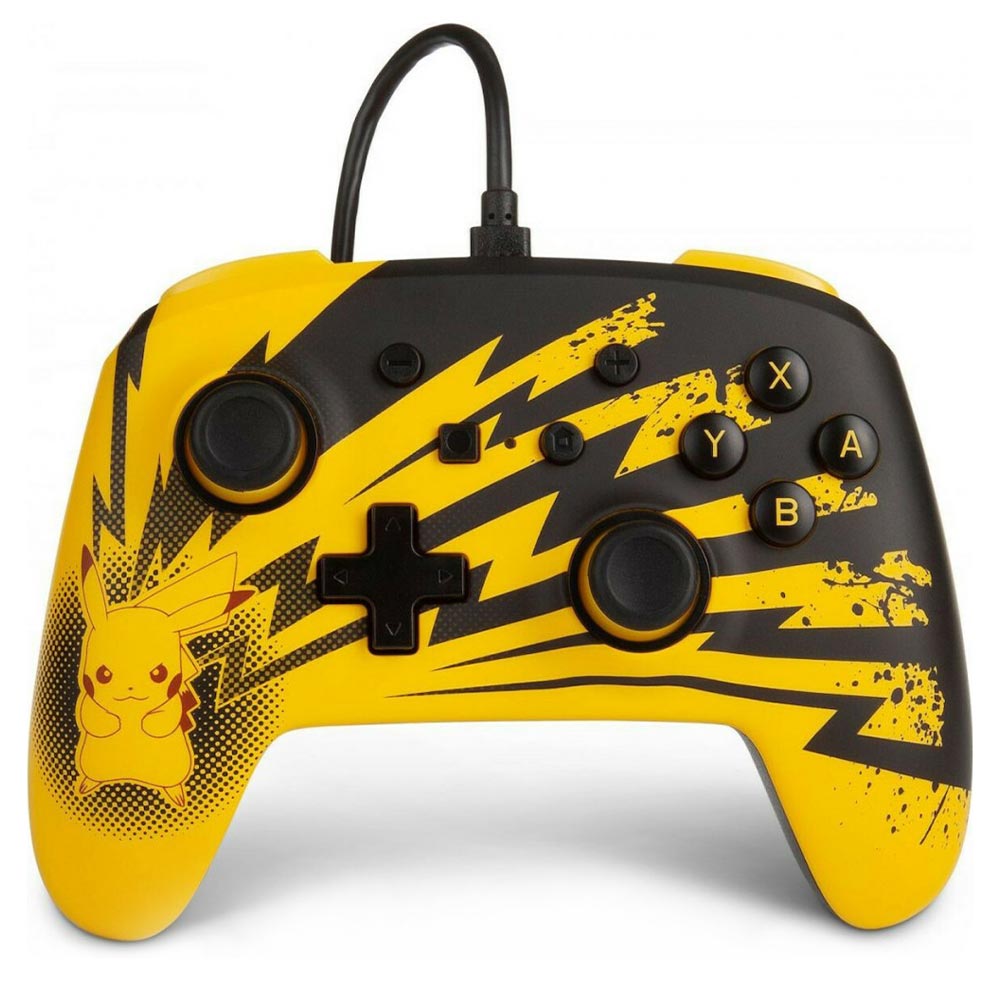 Kablolu Nintendo Switch/OLED POWER A Geliştirilmiş Pokemon - Pikachu Aydınlatmalı Gamepad