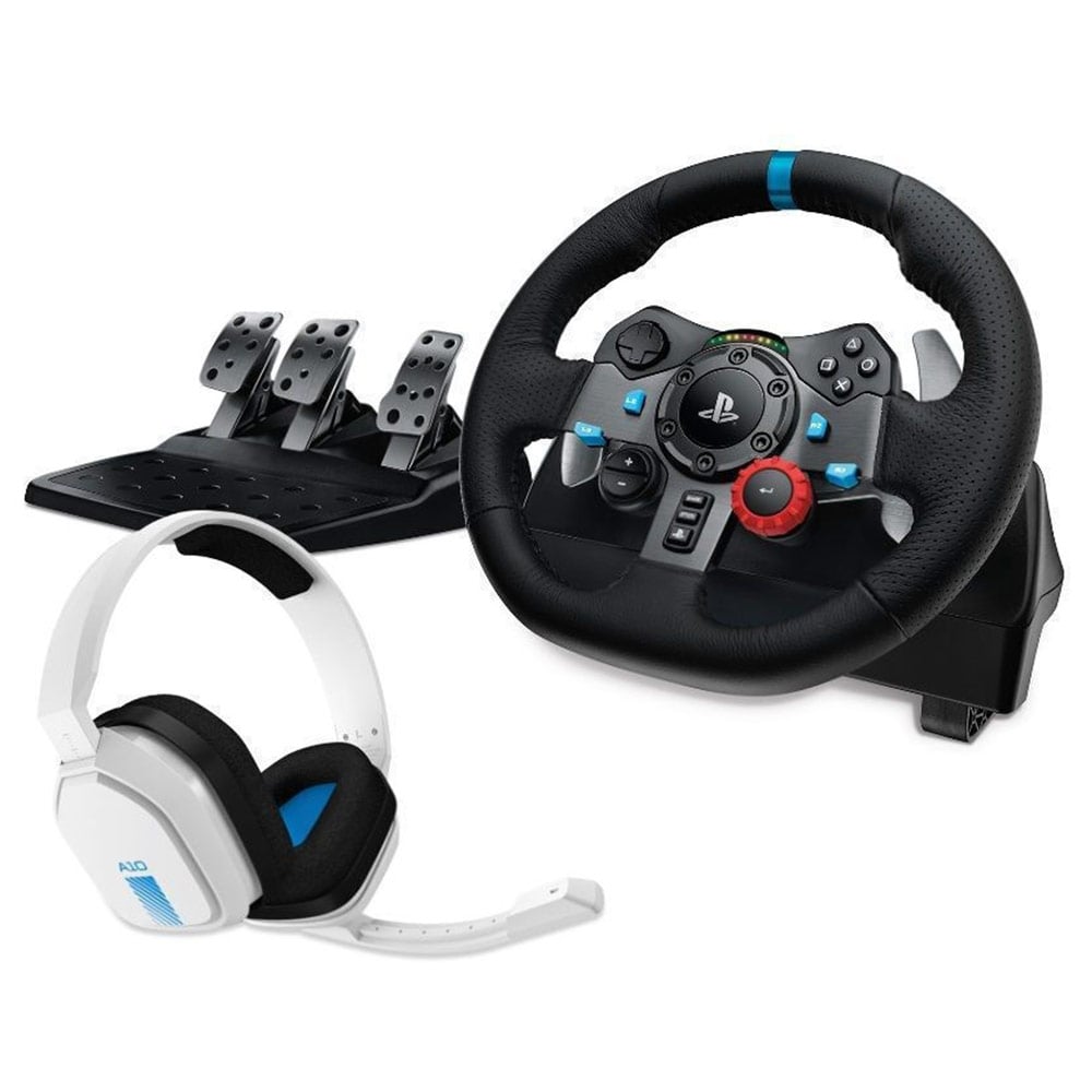 LOGITECH G29 Driving Force Yarış Direksiyonu PC/PS4/PS5 + Astro A10 Kulaklık 991-000486
