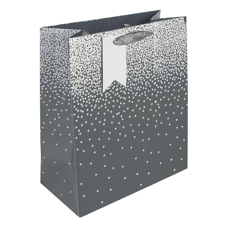 Hediyelik Çanta Ombre (L) EUROWRAP 34837-2C gri/gümüş