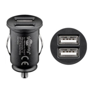GOOBAY 69607 Siyah 2'li USB Araç Şarj Cihazı