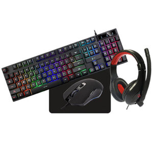 Gaming Kablolu Klavye + Mouse + Mouse Pad + Kulaklık LGP Seti US LGP021806