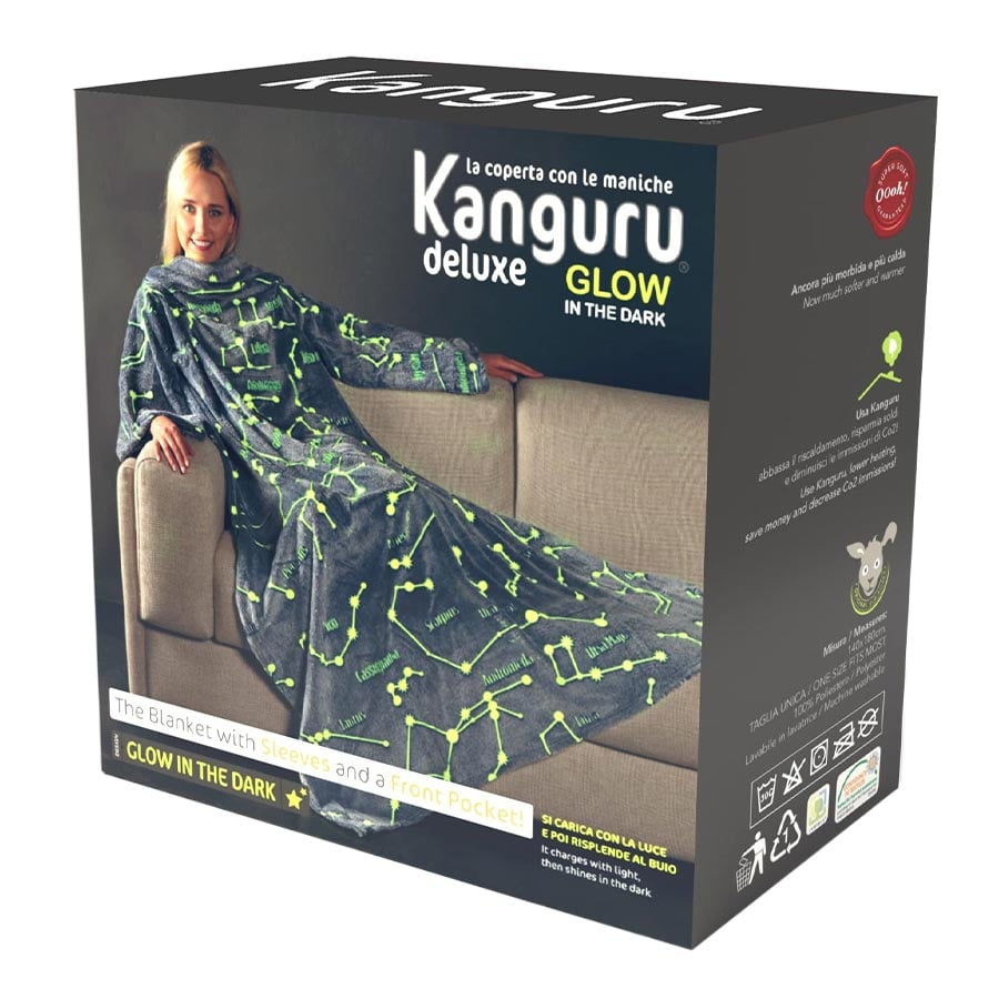 Blanket with Sleeves KANGURU Glow Constellations 140x180cm 1154