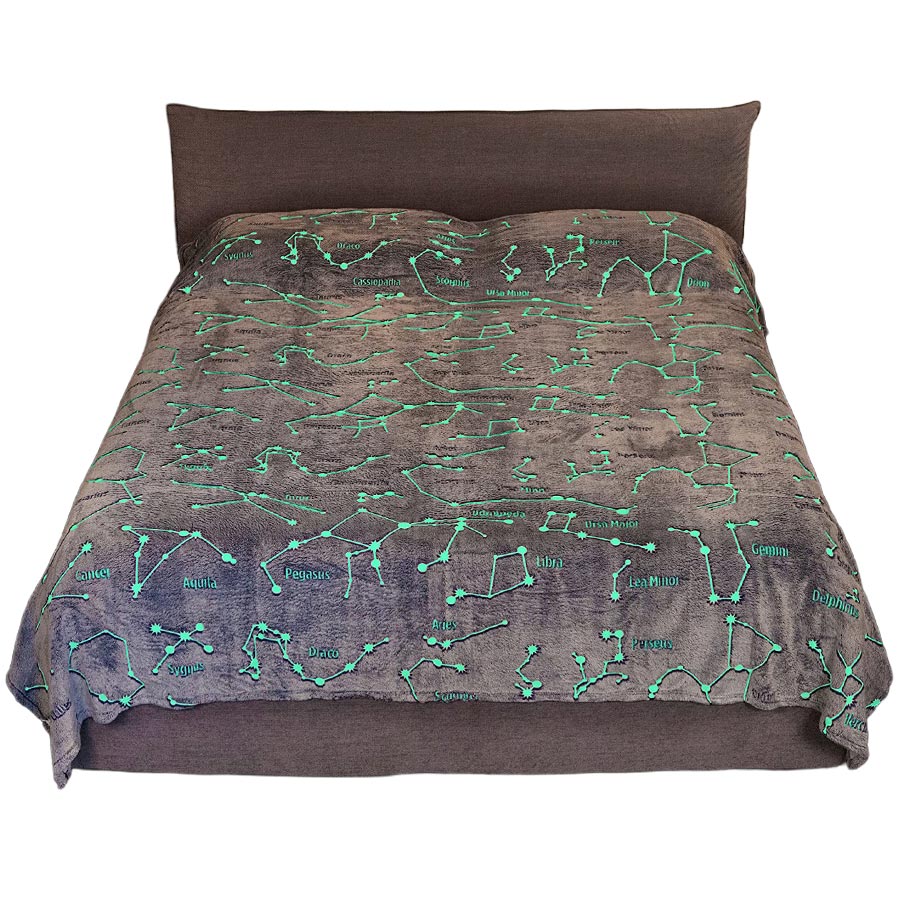 Blanket for Double Bed KANGURU Glow Constellations 230x230cm 1164