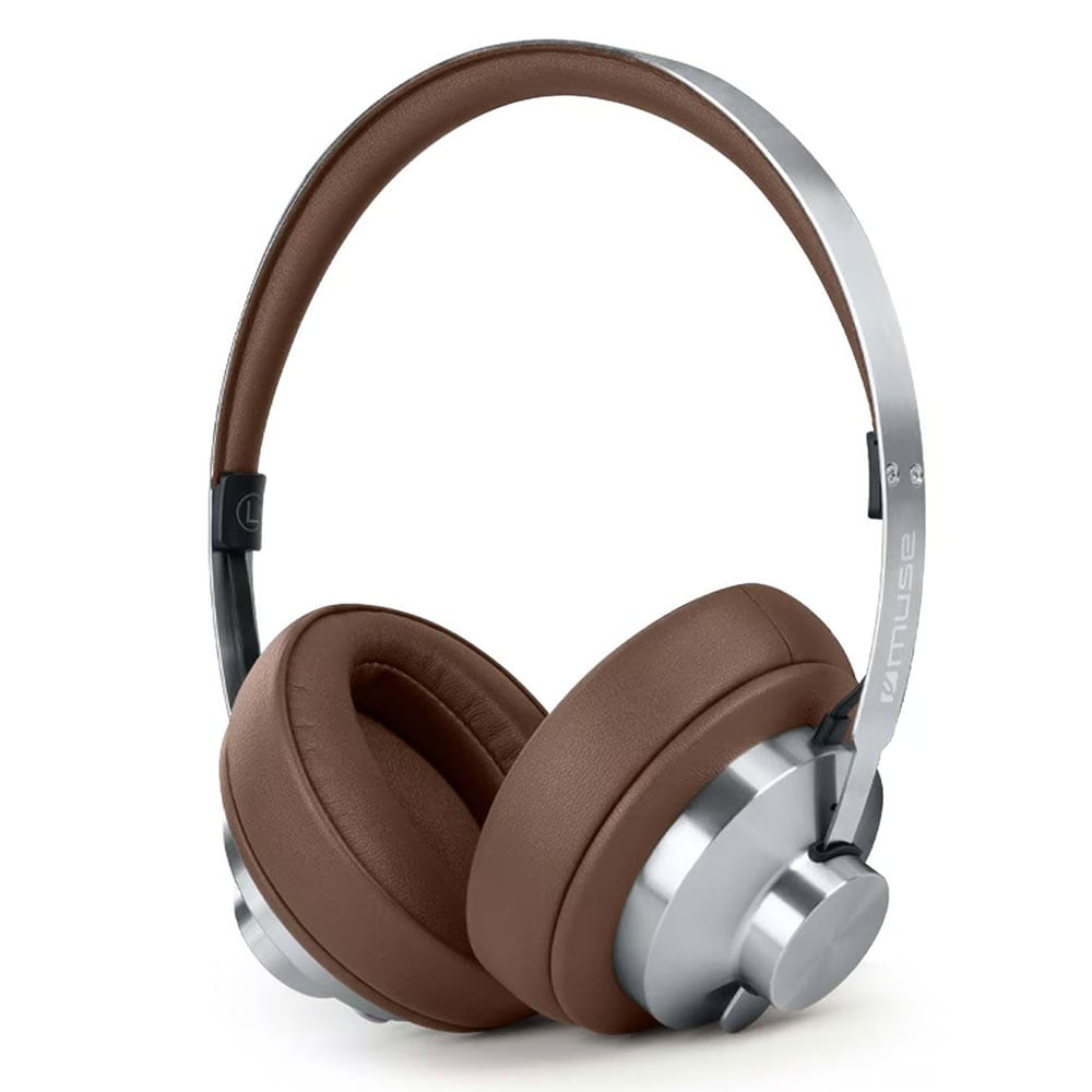 Kablosuz Mikrofonlu Kulaklık MUSE M-298 SBR gümüş/kahverengi
