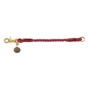Köpek Tasması Liste İp S-M 8mm 40cm Bordeaux