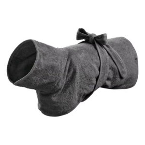 Köpek Bornozu Riga 70 Gri 80cm