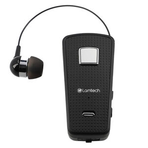 Handsfree Bluetooth LAMTECH Katlanabilir Klipsli LAM000476 Siyah