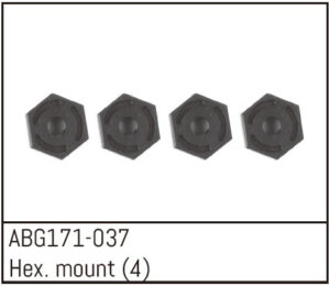 Hex Tekerlek Merkezi (4 Adet) 1/14 Ölçek İçin