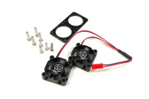 Absima Yüksek Hızlı İkiz Fan + Tutucu Plaka, 15.000rpm, 30mm