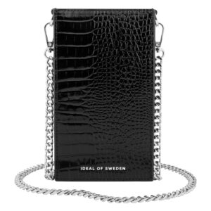 IDEL OF SWEDEN Ella Croco XL Evrensel Kılıf IDPPSS21-274 Parlak Siyah