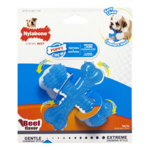 Nylabone Yavru X Şekilli Kemik Sığır Etli XS