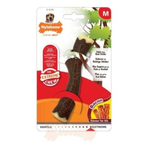 Nylabone Aşırı Ahşap Çubuk Bacon M