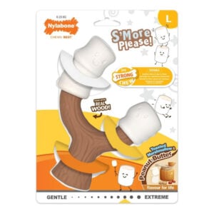 Nylabone Dayanıklı Çiğneme Çubuğu Marshmallow & Fıstık Ezmesi L