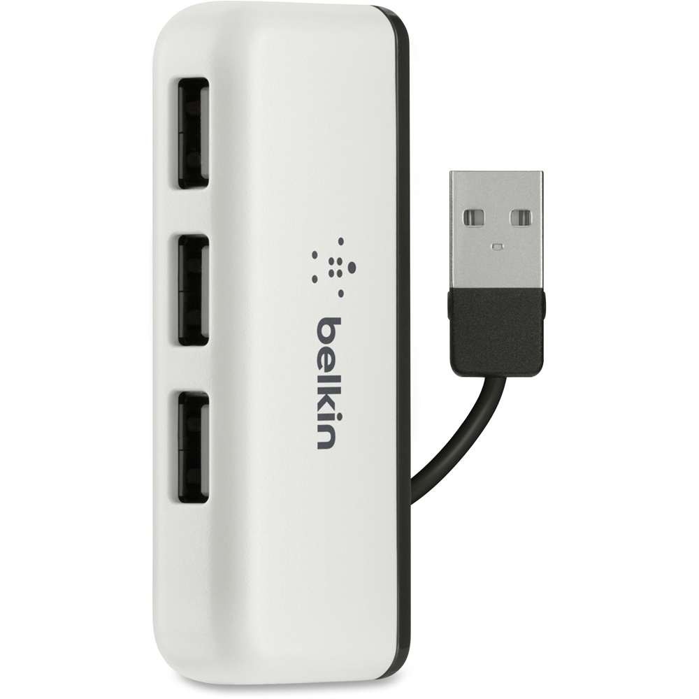 BELKIN F4U021BT USB-A Seyahat Hub'ı, 4 Port