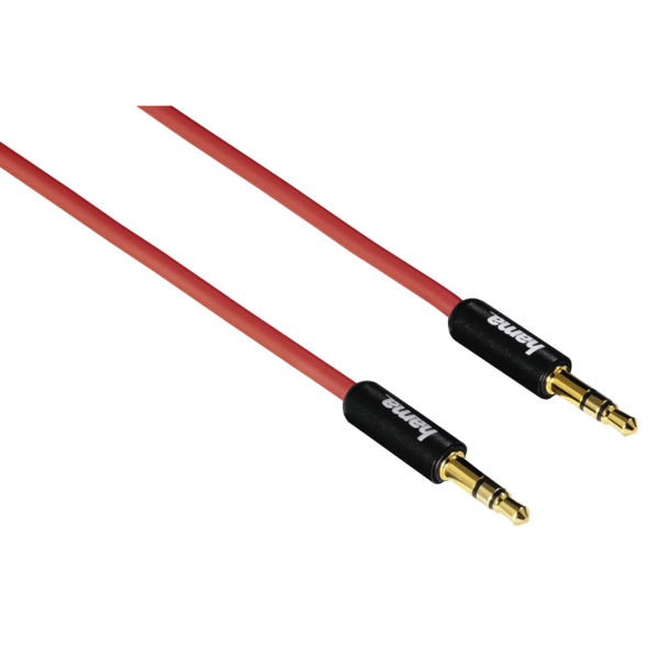 Hama 136652 “Süper Yumuşak” Bağlantı Kablosu, 3.5 mm jak, fiş – fiş, 1 m