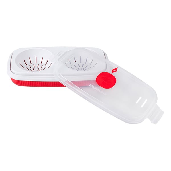 XAVAX 111486 Mikrodalga Omlet Yapıcı 0.75 lt, Beyaz / Kırmızı