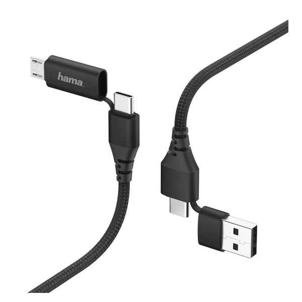 HAMA 00183296 4'ü 1 Arada USB Type-C Veri Aktarım Kablosu