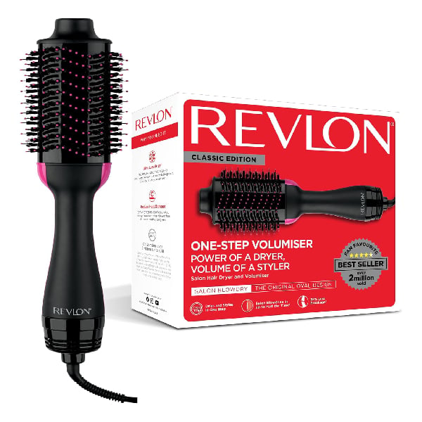 REVLON RVDR5222UK4 Saç Kurutma Makinesi ve Sıcak Hava Fırçası, Siyah