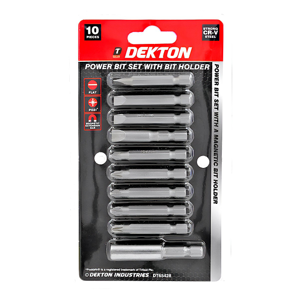 DEKTON AVR-DT65428 Tornavida Ucu Seti 10 Parça