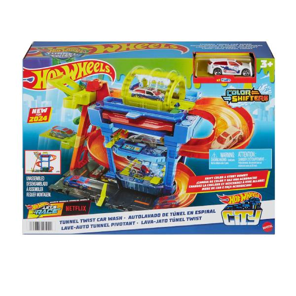 Mattel Hot Wheels® City: Renk Değiştirenler, Tünel Dönüşlü Araba Yıkama Pisti
