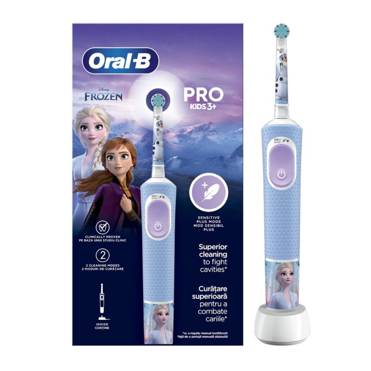 BRAUN Oral B D10 Vitality Pro Elektrikli Diş Fırçası Çocuklar İçin, Frozen