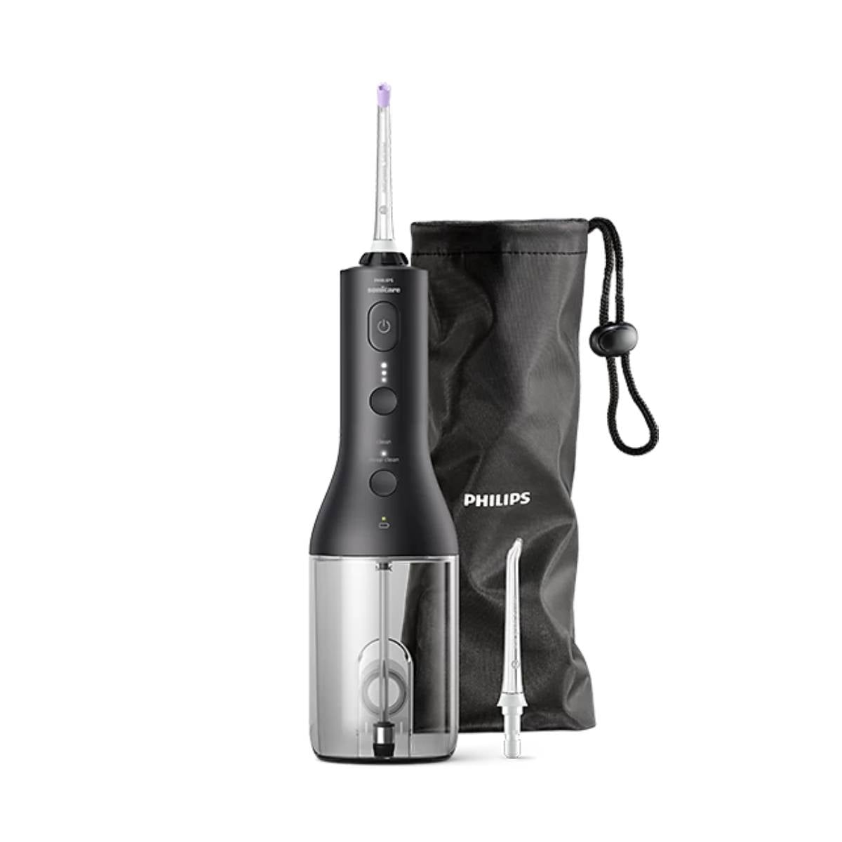PHILIPS HX3826/33 Kablosuz Güçlü Diş İpi, Siyah