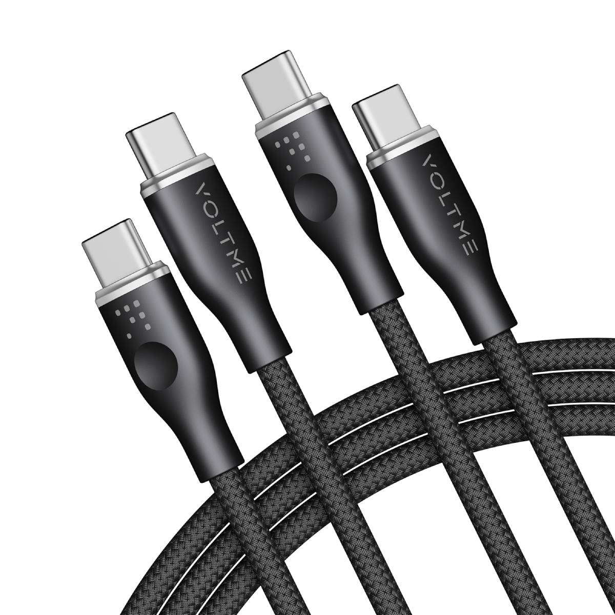 VOLTME Powerlink CTC Rugg Serisi 5A/100W Şarj Kablosu 1.8m, Siyah