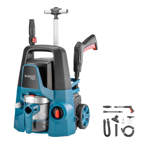 BORMANN PRO BPW3130 1600W Yüksek Basınçlı Temizleyici ve 800W Islak Kuru Elektrikli Süpürge