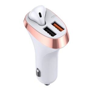 Joyroom JR-CP2 Beyaz Bluetooth Handsfree ve Araç Şarj Cihazı