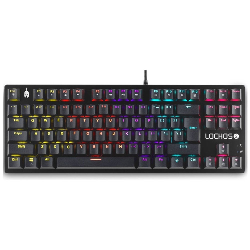 Gaming Kablolu Klavye SPARTAN GEAR Lochos 2 US TKL Siyah