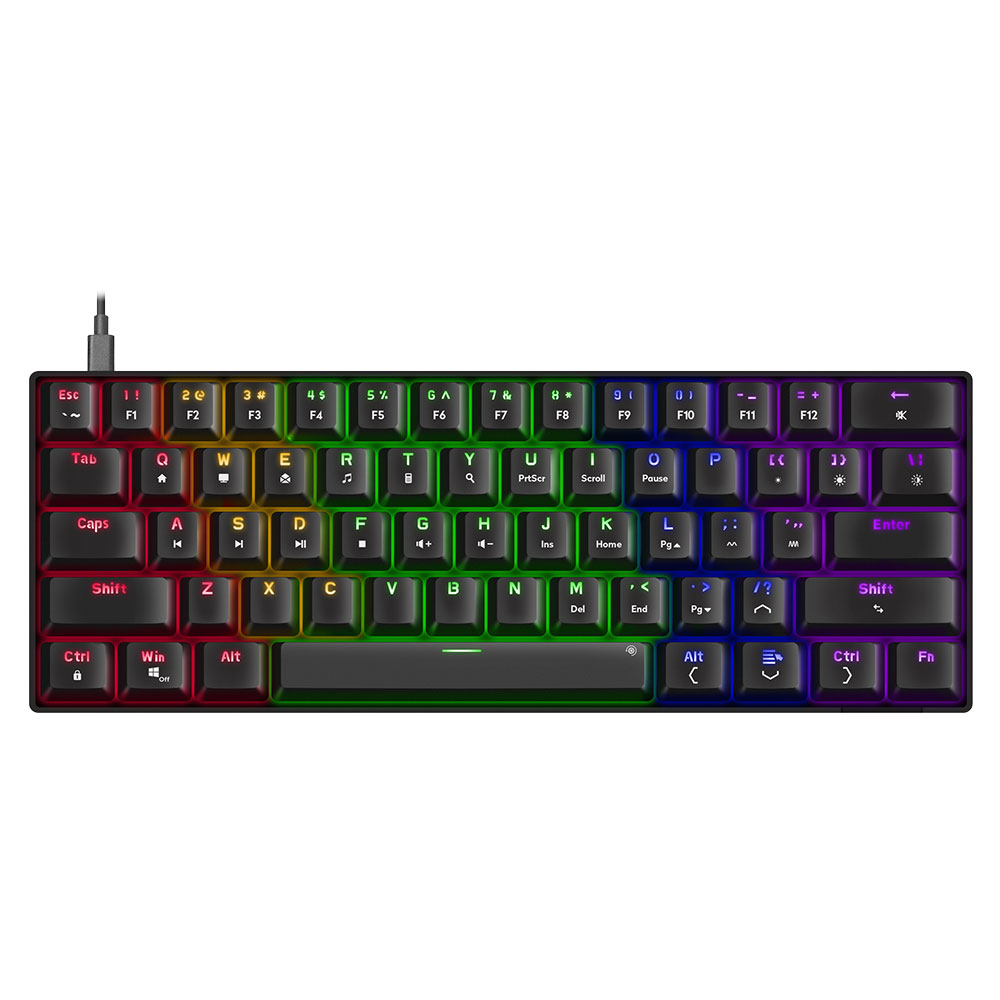 Gaming Kablolu Klavye SPEEDLINK Atmos Rainbow SL-670015-BK US RGB siyah