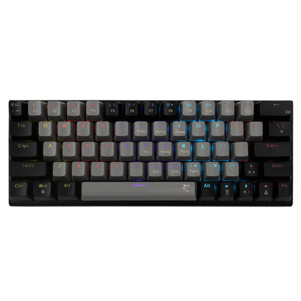 White Shark Wakizashi 2 Mavi Anahtarlı Kablolu Oyuncu Klavyesi GK-002721V2 US Gri/Siyah