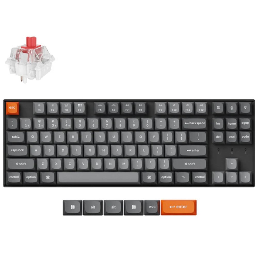 Gaming Kablosuz Klavye KEYCHRON (K8M-B1) K8 Max QMK US siyah